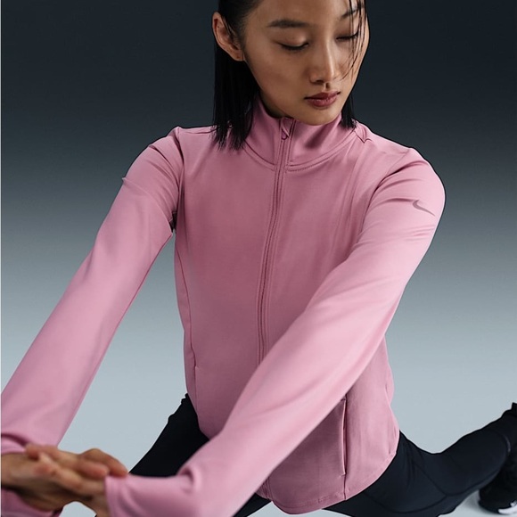 Nike One Women's Dri-FIT Full-Zip Mid Layer - Picture 2 of 5